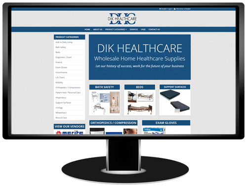 Dik Healthcare Website