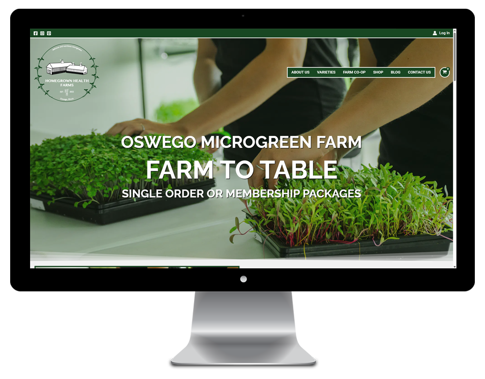 Homegrown Health Farms Website