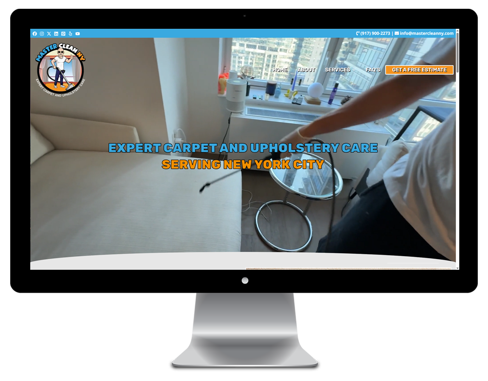 Master Clean NY Carpet and Upholstery Website