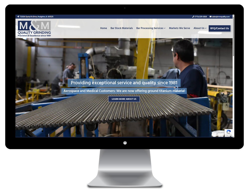 M&M Quality Grinding Website