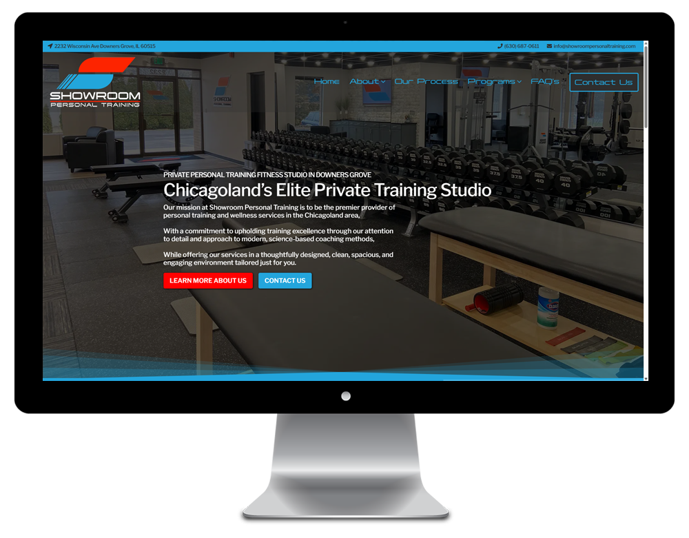 Showroom Personal Training Website